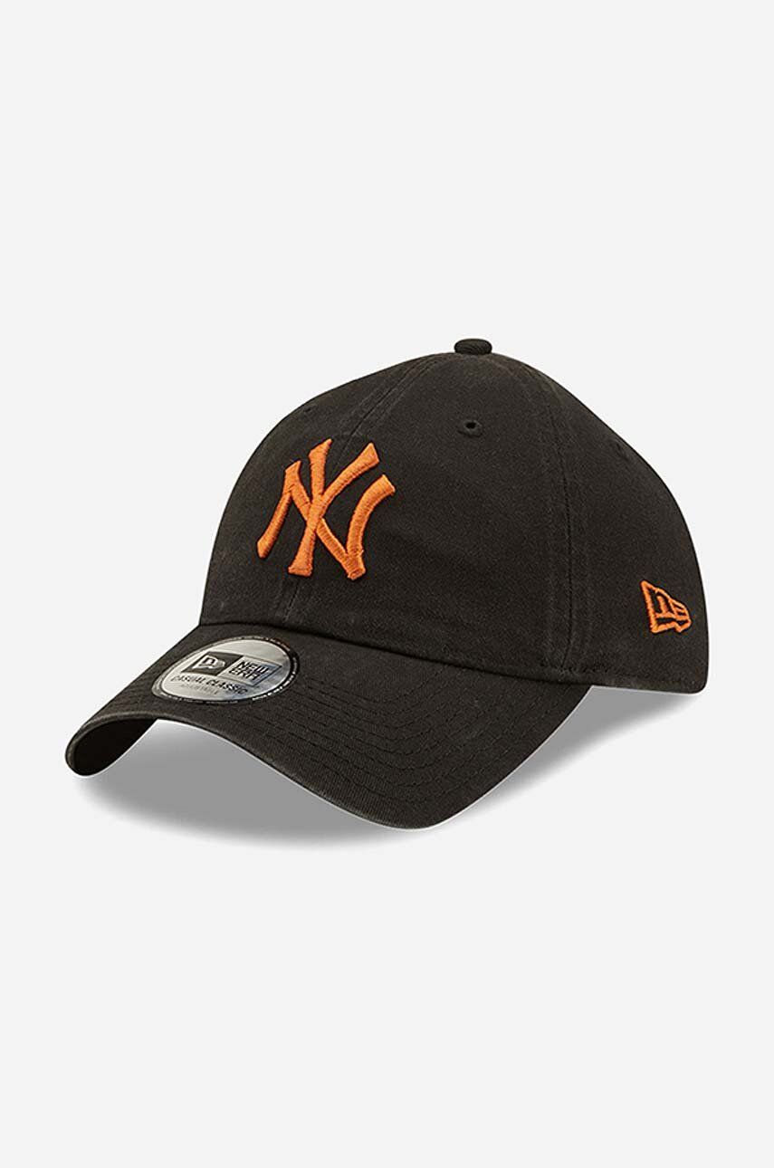 New Era șapcă de baseball din bumbac culoarea negru, cu imprimeu 60240629-black