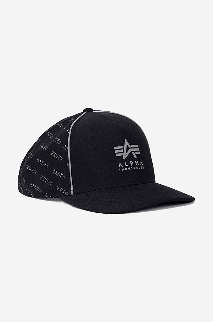 Alpha Industries șapcă Reflective Cap culoarea negru, cu imprimeu 116904.03-black