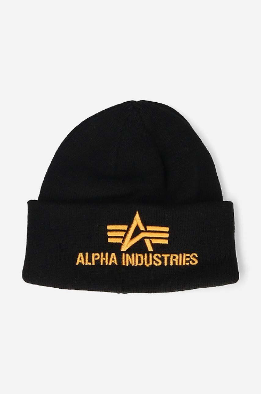 Alpha Industries căciulă 3D Beanie Wmn culoarea negru 118916.03-black