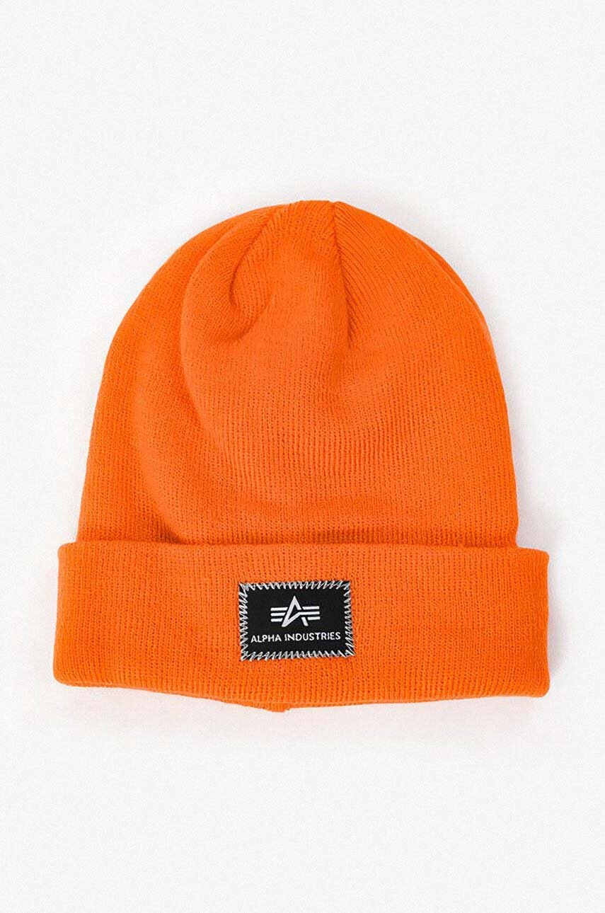 Alpha Industries căciulă X-Fit Beanie culoarea portocaliu 168905.417-orange