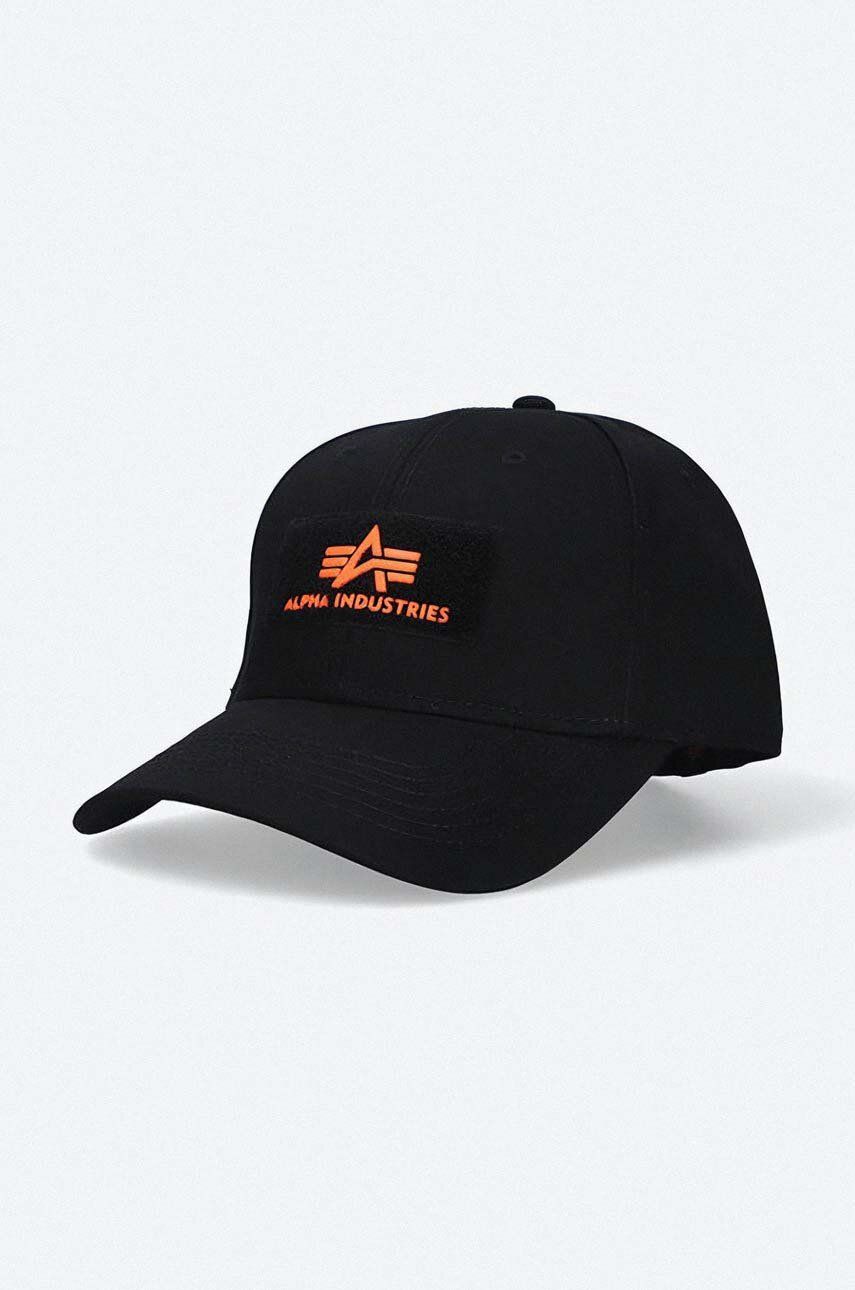 Alpha Industries șapcă culoarea negru, cu imprimeu 118914.470-black