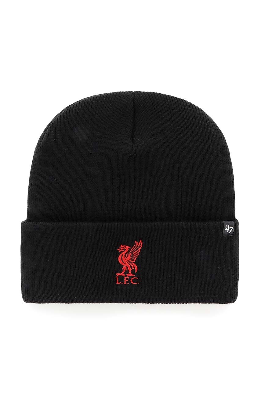 

Шапка 47 brand EPL Liverpool FC в черно EPL-HYMKR04ACE-BKF, Черен