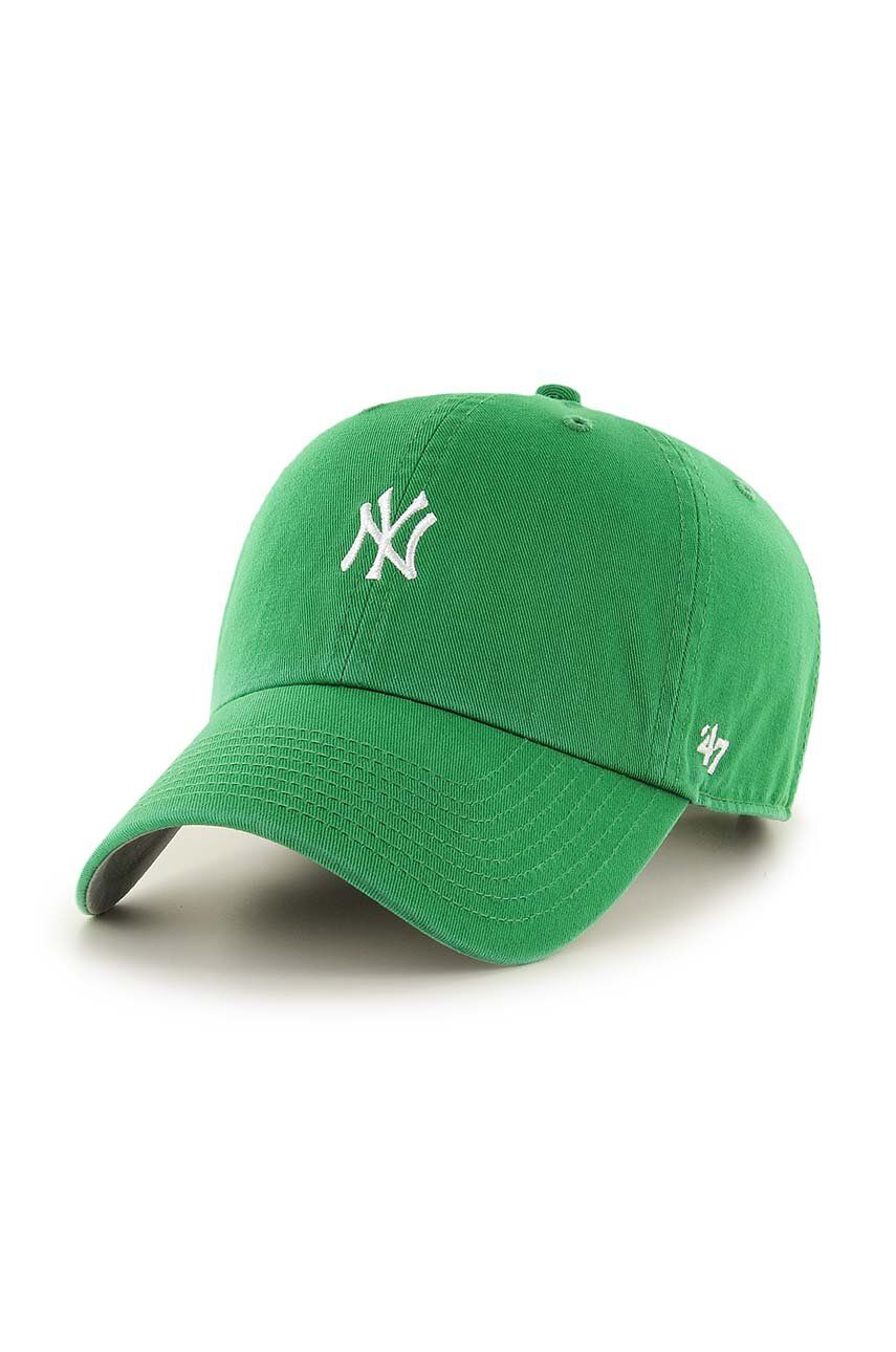 47brand șapcă De Baseball Din Bumbac MLB New York Yankees Culoarea Verde, Cu Imprimeu