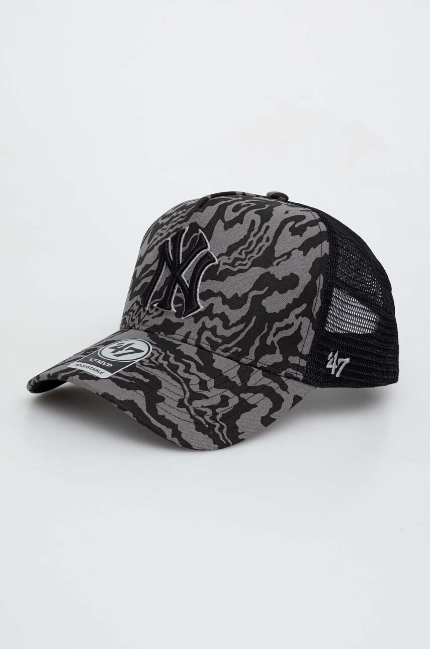 

Кепка 47brand MLB New York Yankees цвет серый с аппликацией