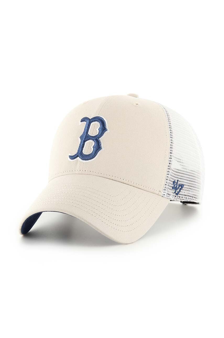 E-shop Kšiltovka 47brand MLB Boston Red Sox béžová barva, s aplikací