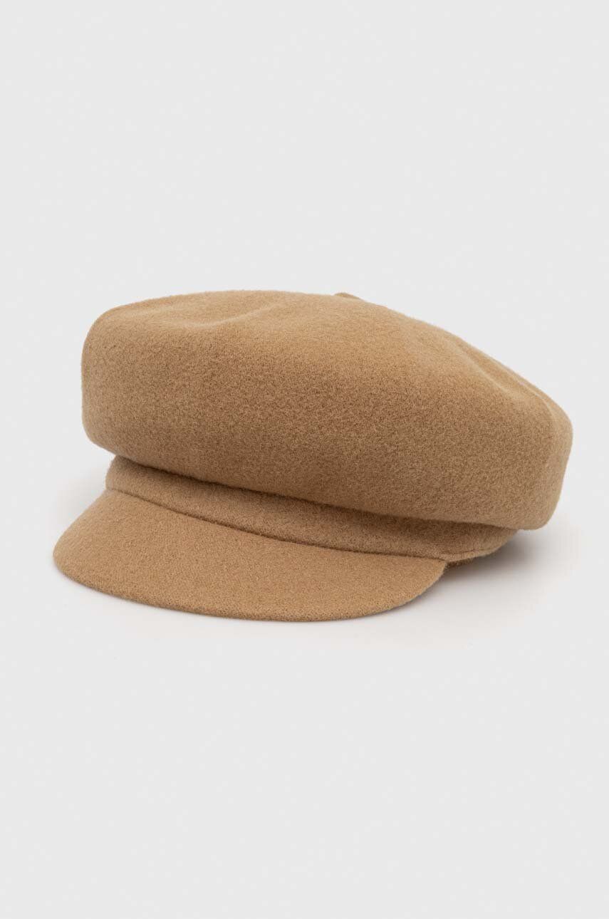 Vlněná čepice Kangol béžová barva - béžová - Hlavní materiál: 70 % Vlna