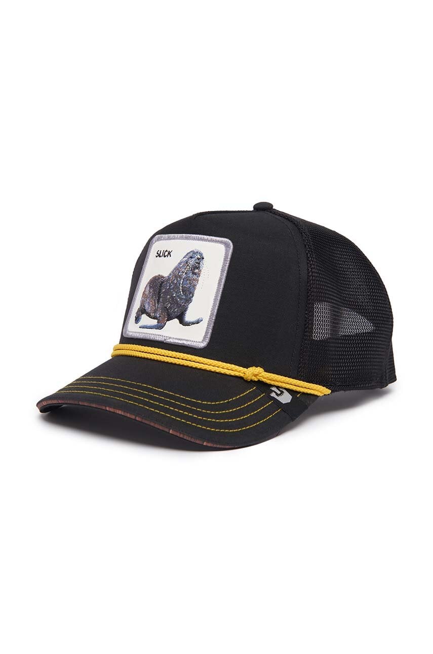 Goorin Bros sapca Seal of Approval culoarea negru, cu imprimeu, 101-1130 Goorin Bros sapca Seal of Approval culoarea negru, cu imprimeu, 101-1130