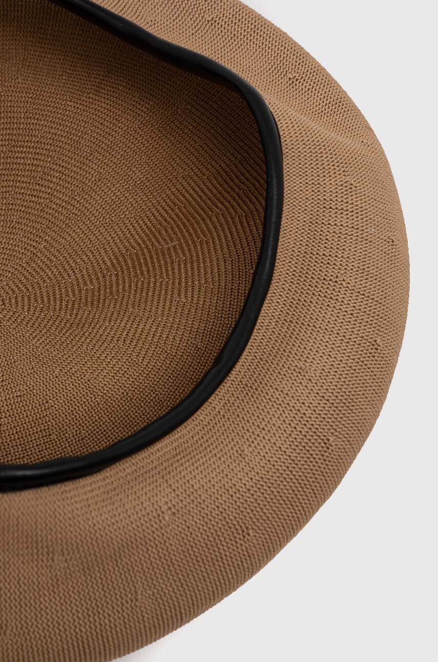 Μπερές Kangol χρώμα: μπεζ φωτογραφία