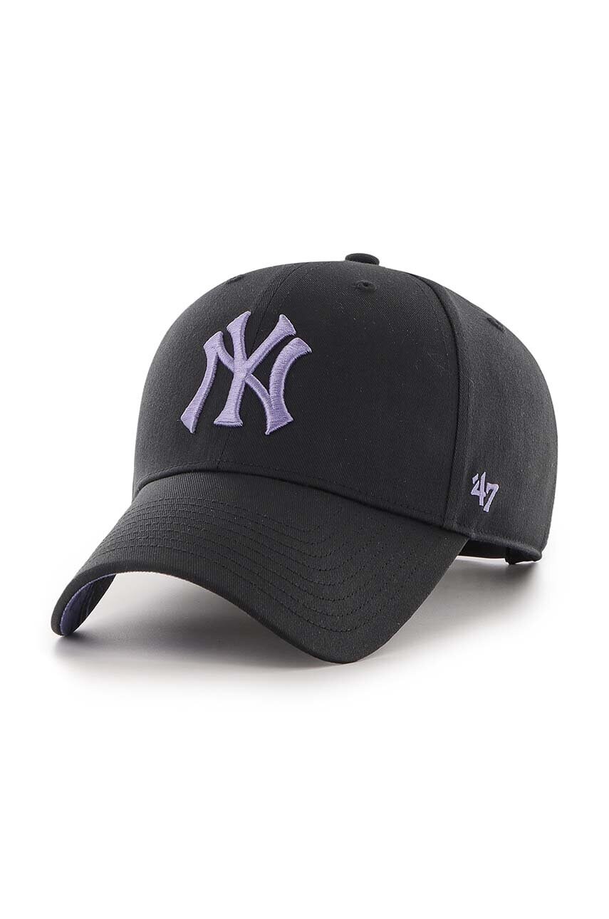 47 brand sapca MLB New York Yankees culoarea negru, cu imprimeu, B-ENLSP17CTP-BK 47 brand sapca MLB New York Yankees culoarea negru, cu imprimeu, B-ENLSP17CTP-BK