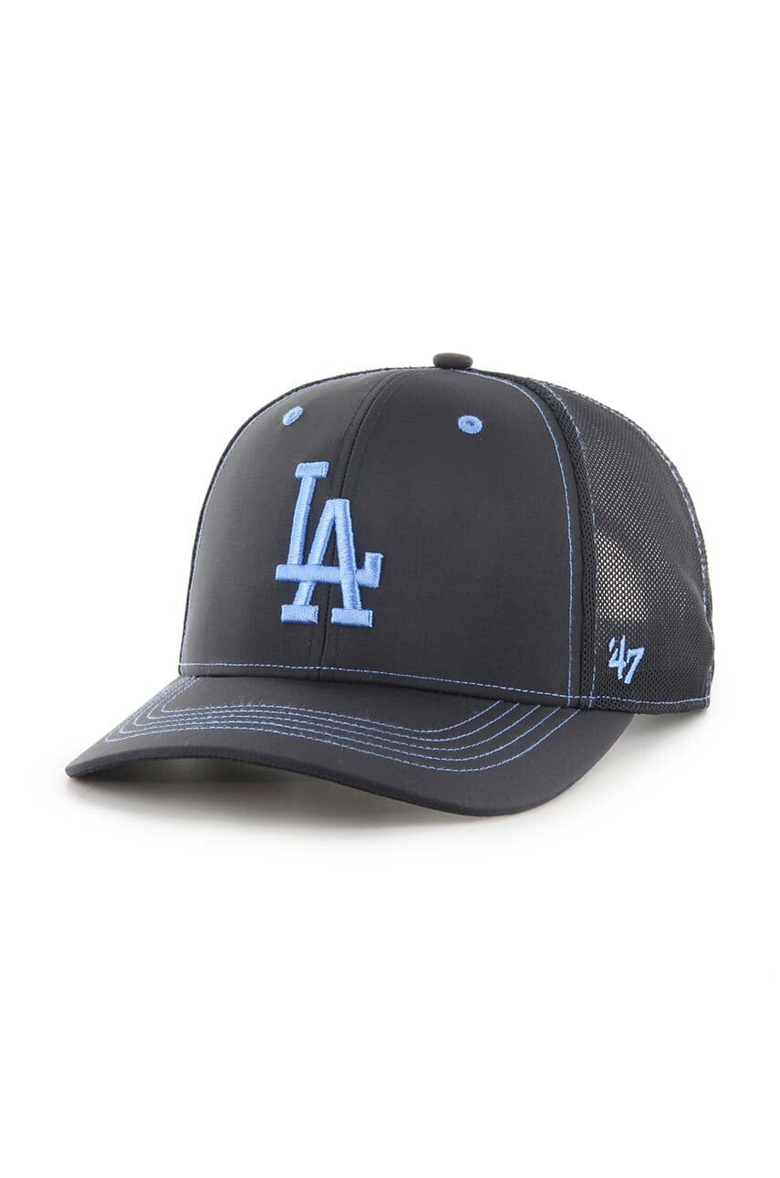 47 brand sapca MLB Los Angeles Dodgers culoarea negru, cu imprimeu, B-XRAYD12BBP-BK 47 brand sapca MLB Los Angeles Dodgers culoarea negru, cu imprimeu, B-XRAYD12BBP-BK