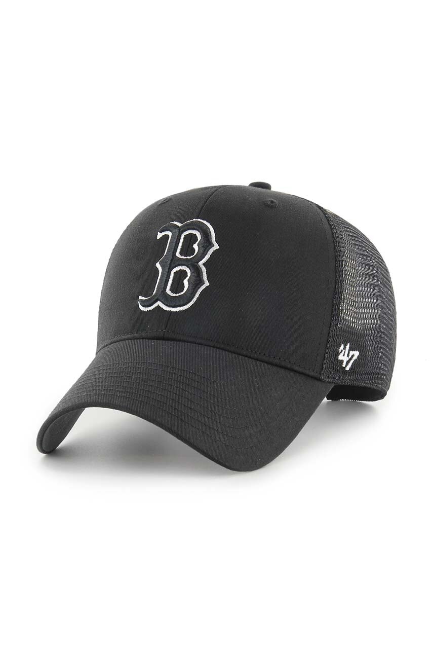 47 brand sapca MLB Boston Red Sox culoarea negru, cu imprimeu, B-BRANS02CTP-BKD 47 brand sapca MLB Boston Red Sox culoarea negru, cu imprimeu, B-BRANS02CTP-BKD