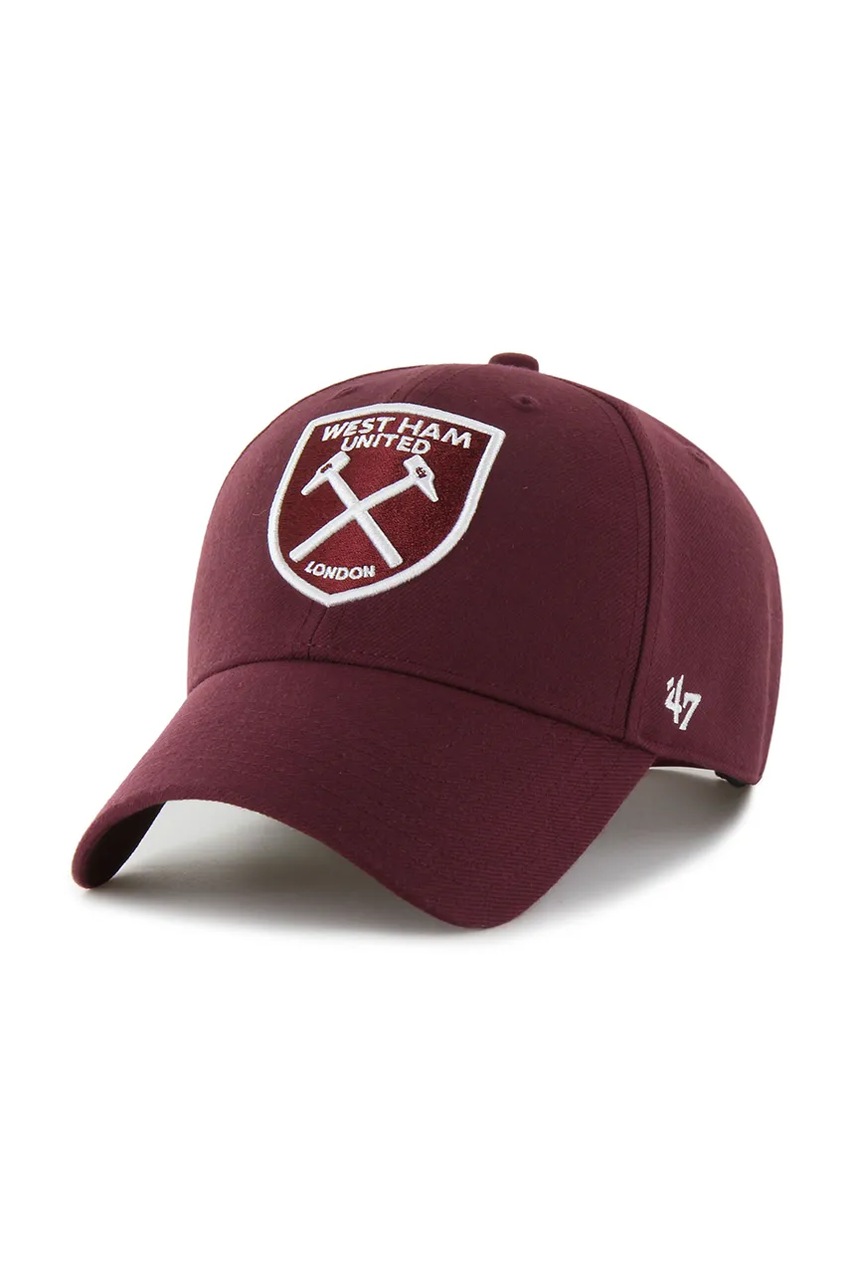 47 brand sapca West Ham United FC culoarea bordo, cu imprimeu, EPL-MVPSP17WBP-KM