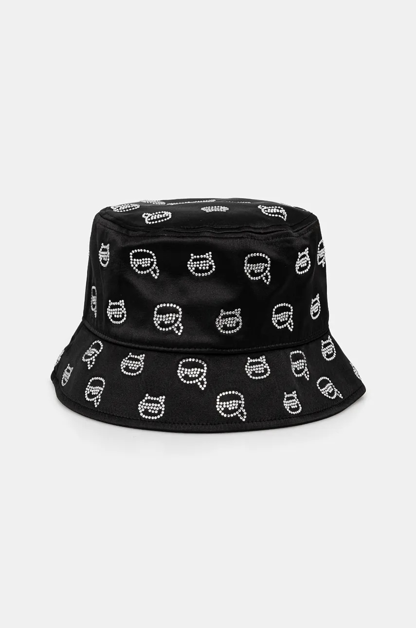 Levně Klobouk Karl Lagerfeld černá barva, 246W3403