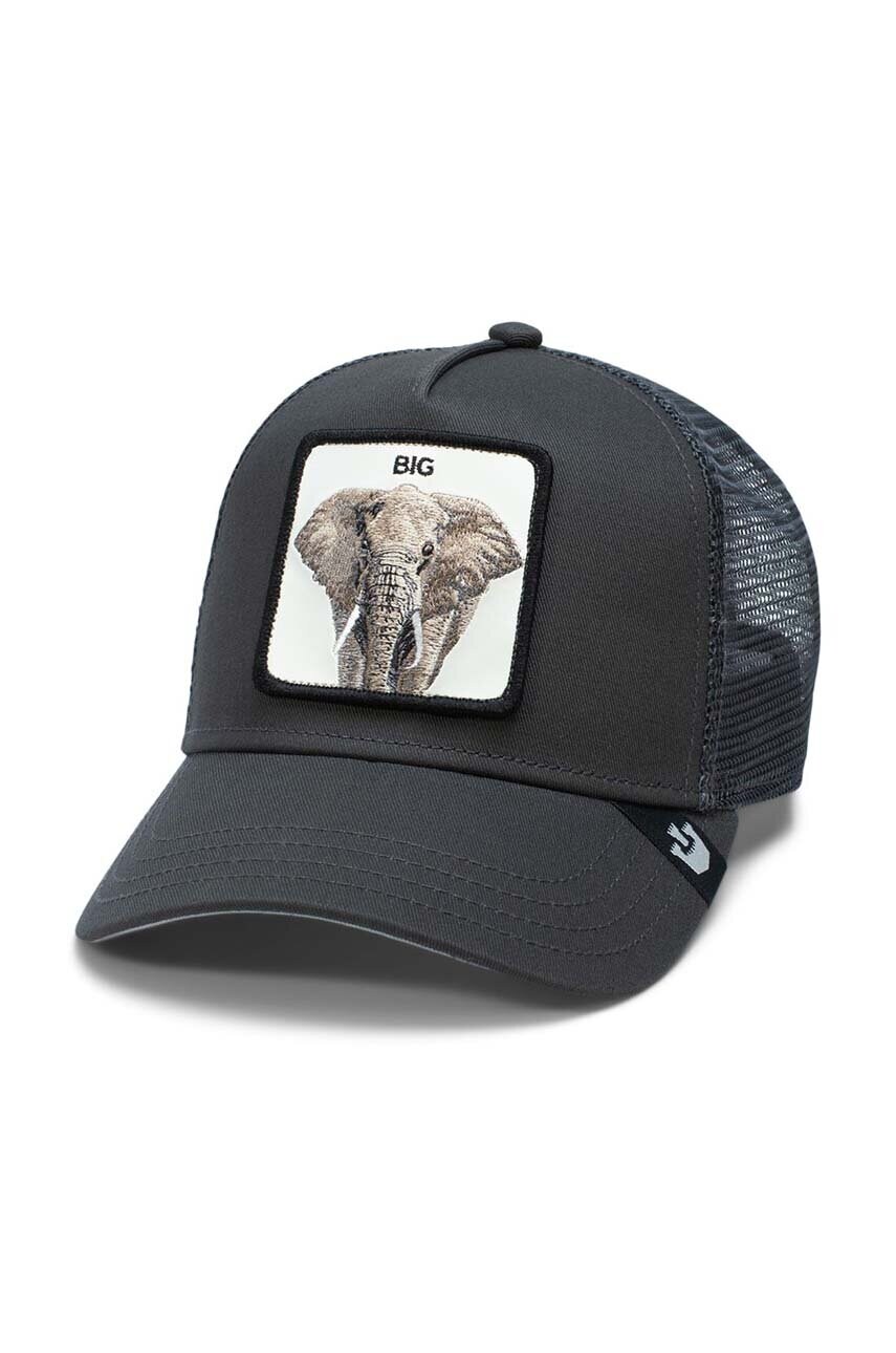 

Шапка с козирка Goorin Bros The Big Elephant в сиво с апликация 101-1753, Сив