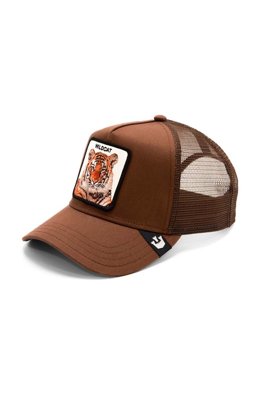 

Шапка с козирка Goorin Bros The Wildcat Tiger в кафяво с апликация 101-1757, Кафяв