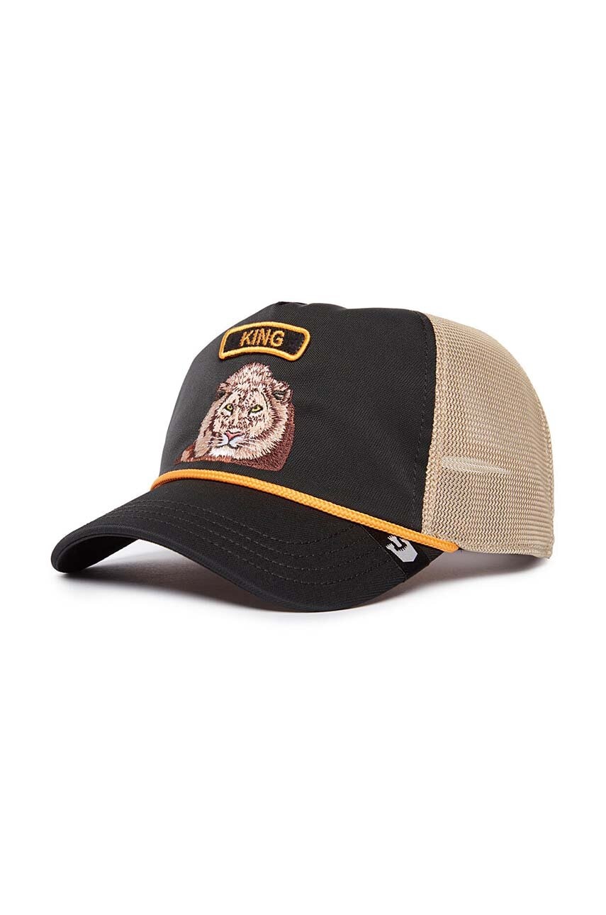 Goorin Bros șapcă GB2 Lion culoarea negru, cu imprimeu, 101-1544 Goorin Bros șapcă GB2 Lion culoarea negru, cu imprimeu, 101-1544