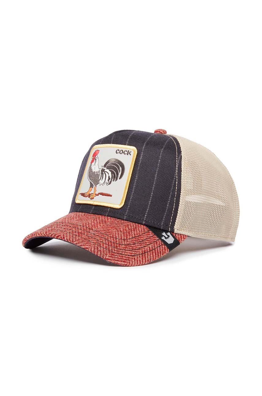 

Шапка с козирка Goorin Bros Moon Rooster в тъмносиньо с апликация 101-1486, Тъмносин