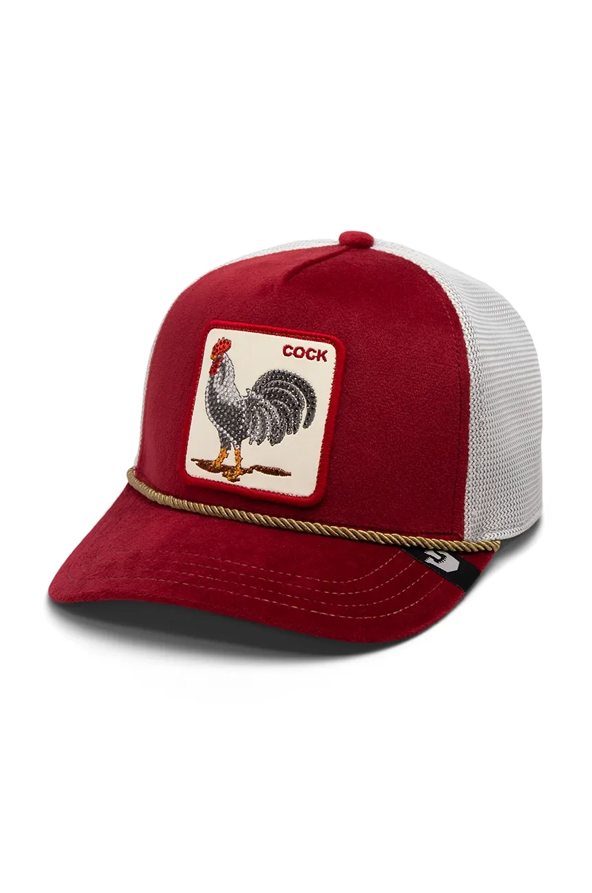 Goorin Bros șapcă Garnet Rooster culoarea roșu, cu imprimeu, 101-1717