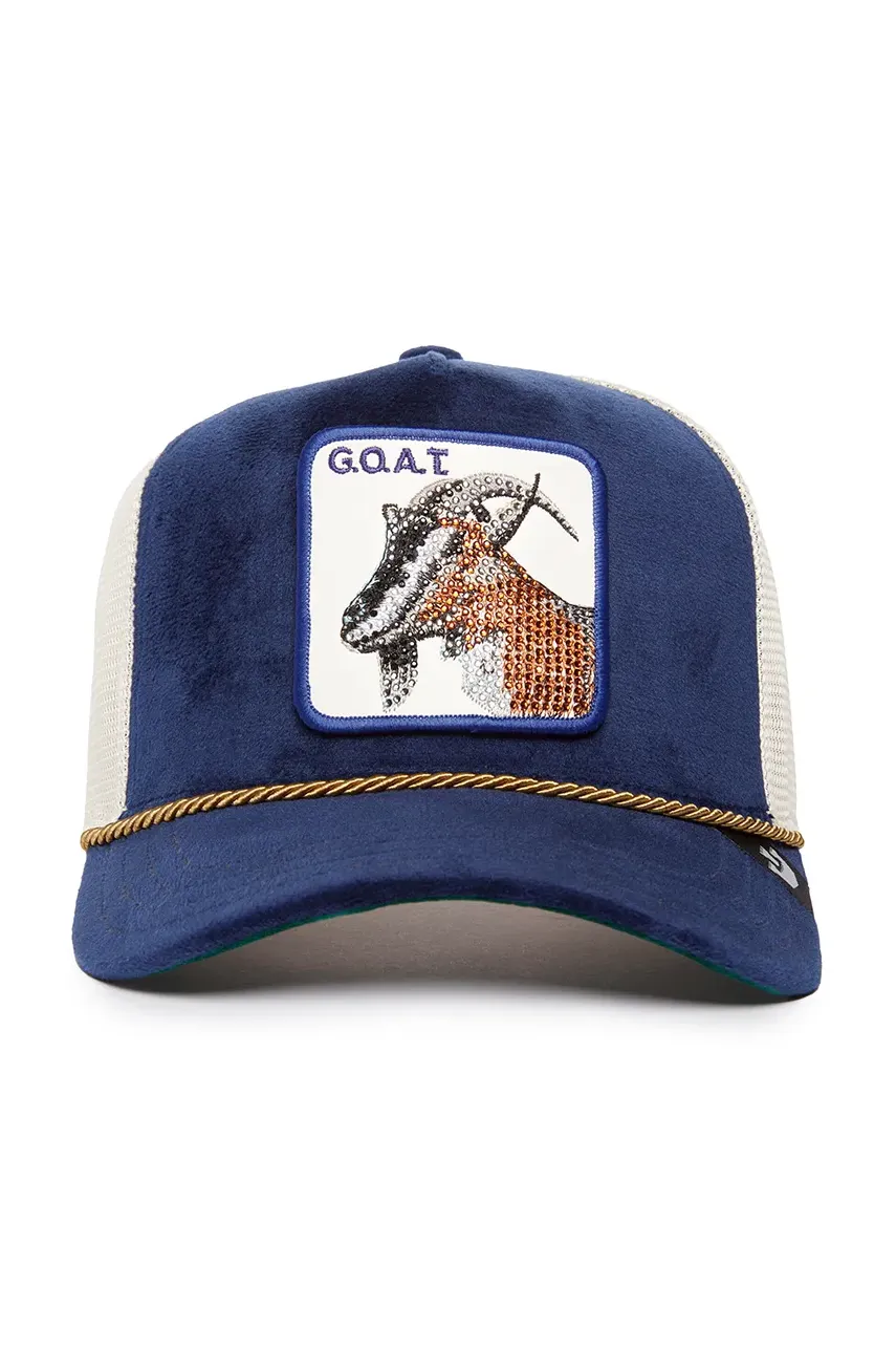 Goorin Bros șapcă Sapphire Goat culoarea albastru marin, cu imprimeu, 101-1719