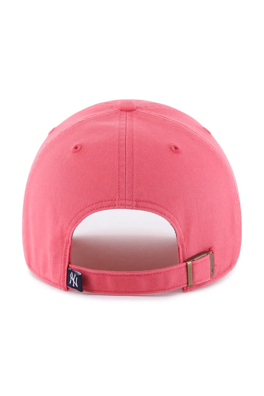 Хлопковая кепка 47 brand MLB New York Yankees цвет красный однотонная B-RGW17GWS-Z0 Хлопковая кепка 47 brand MLB New York Yankees цвет красный однотонная B-RGW17GWS-Z0