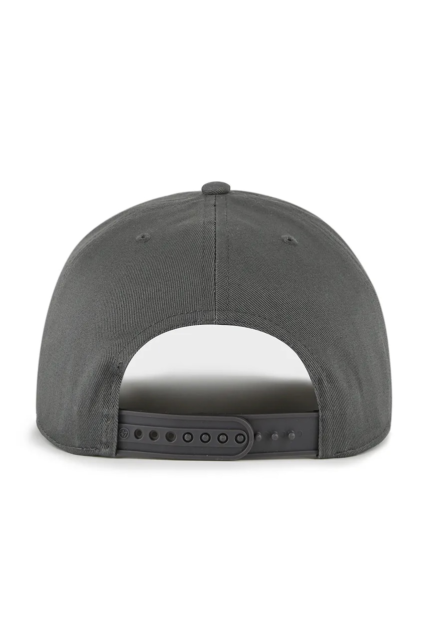 Хлопковая кепка 47 brand MLB New York Yankees цвет серый однотонная B-FHTCH17GWP-CC Хлопковая кепка 47 brand MLB New York Yankees цвет серый однотонная B-FHTCH17GWP-CC