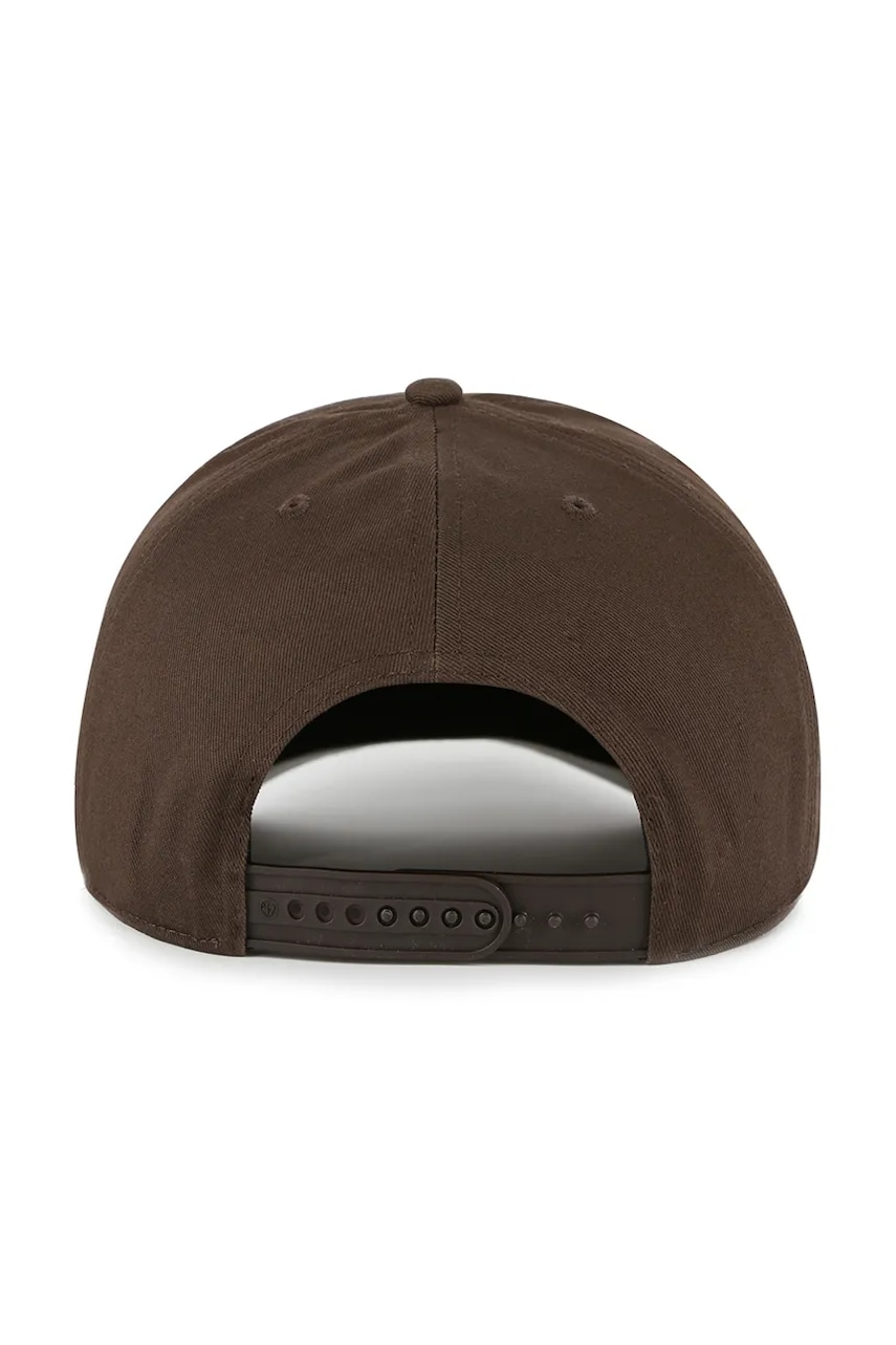 Хлопковая кепка 47 brand MLB New York Yankees цвет коричневый однотонная B-FHTCH17GWP-BW Хлопковая кепка 47 brand MLB New York Yankees цвет коричневый однотонная B-FHTCH17GWP-BW