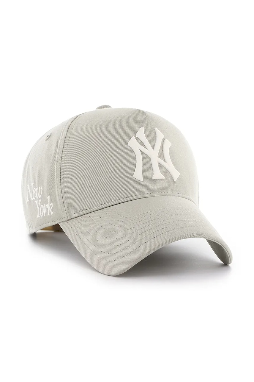 Кепка 47 brand MLB New York Yankees цвет бежевый однотонная B-FNDOF17GWP-F5 Кепка 47 brand MLB New York Yankees цвет бежевый однотонная B-FNDOF17GWP-F5