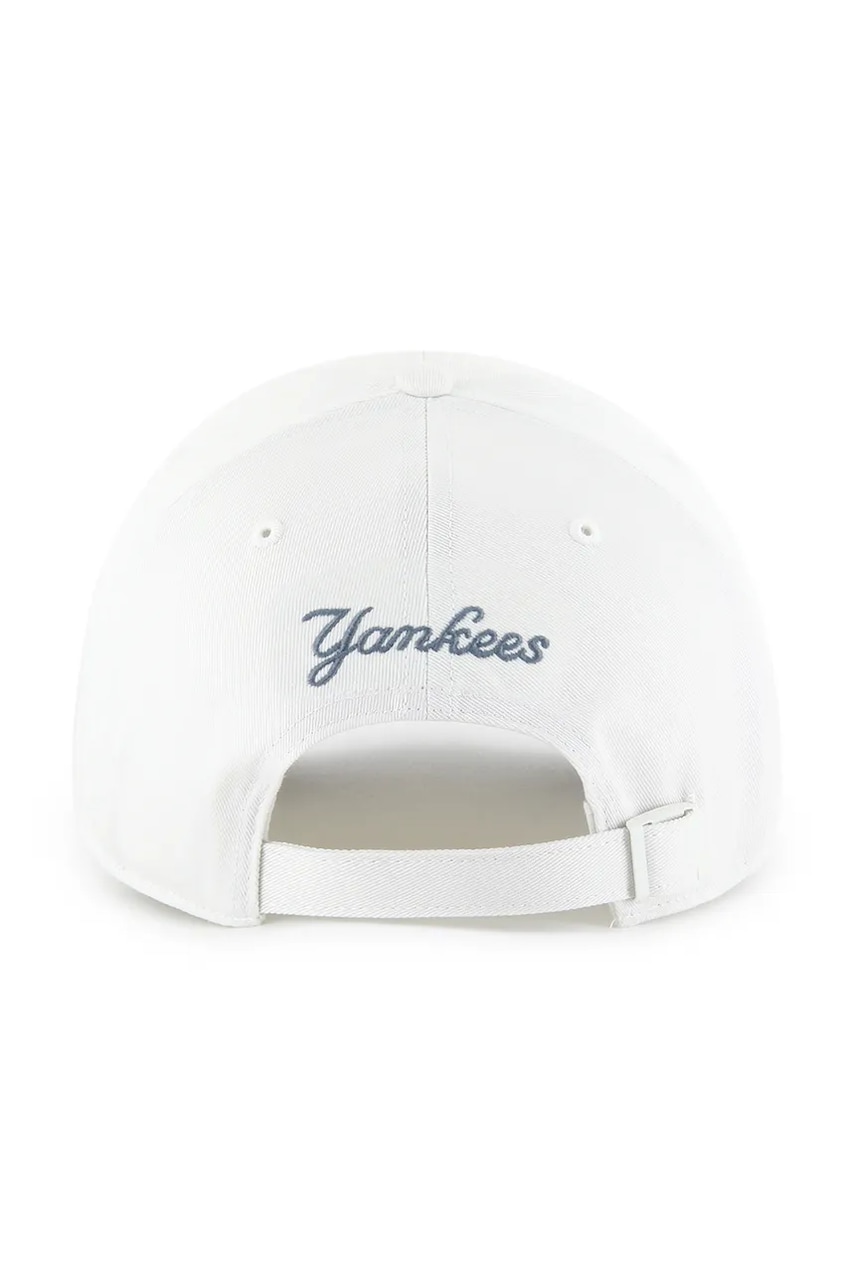Кепка 47 brand MLB New York Yankees цвет белый однотонная B-FNDSC17GWS-SS Кепка 47 brand MLB New York Yankees цвет белый однотонная B-FNDSC17GWS-SS