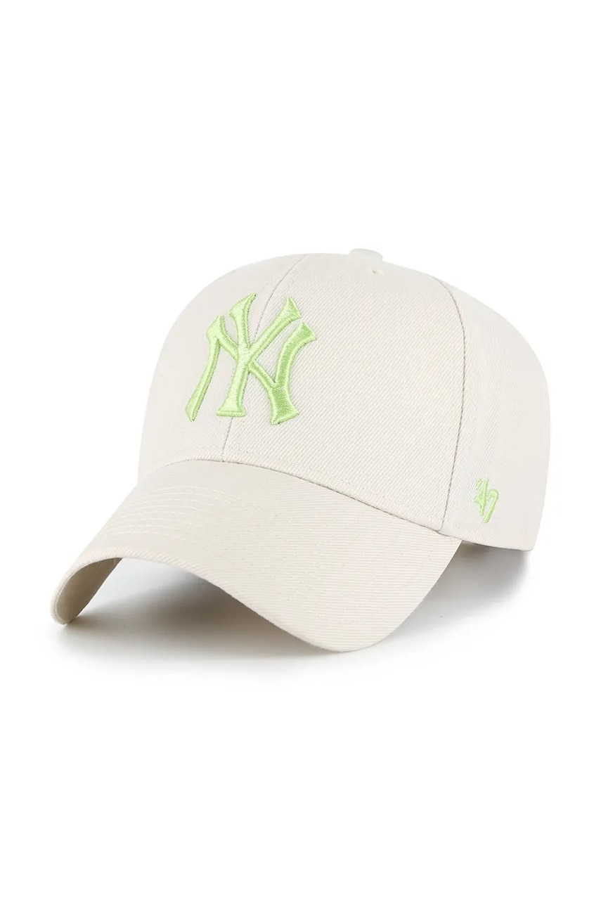 47 brand șapcă MLB New York Yankees culoarea bej, uni, B-MVPSP17WBP-BNL 47 brand șapcă MLB New York Yankees culoarea bej, uni, B-MVPSP17WBP-BNL