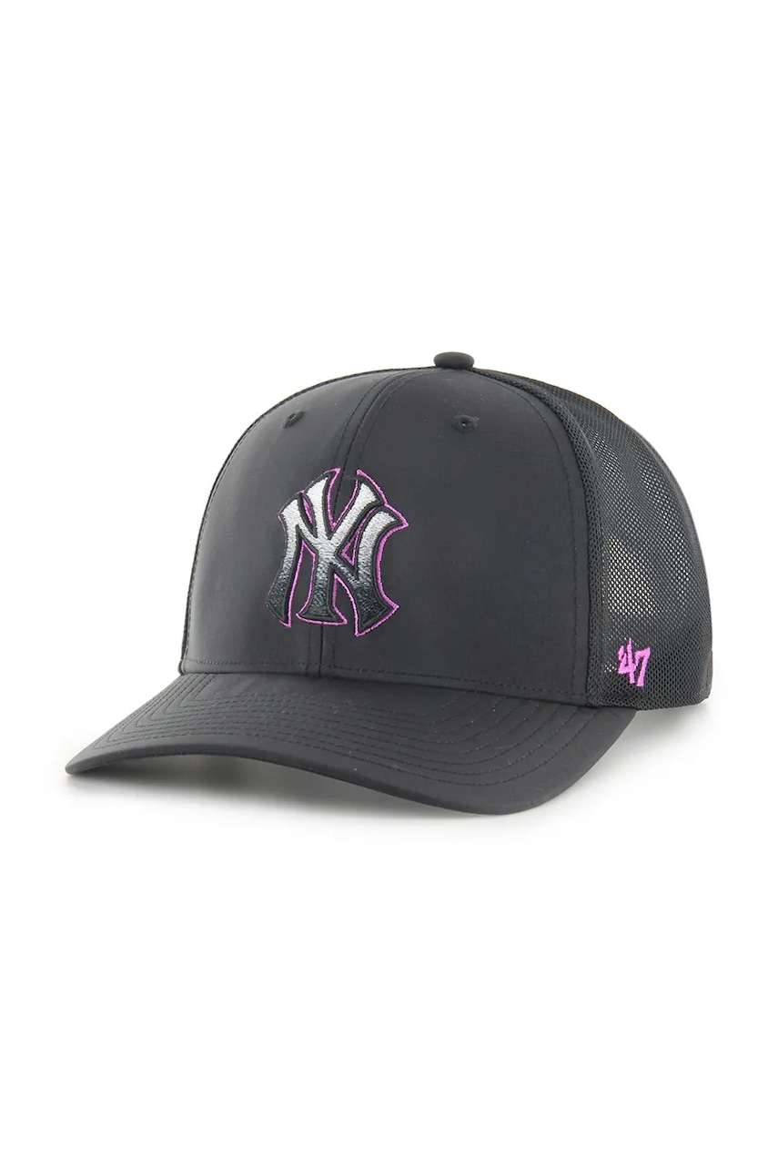47 brand șapcă MLB New York Yankees culoarea negru, uni, B-VOLCT17BBP-BKA