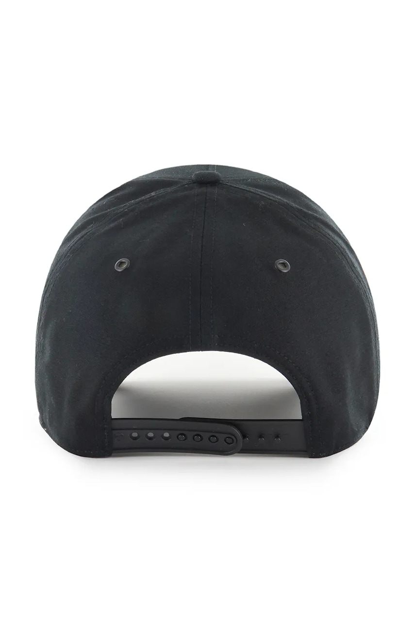 Хлопковая кепка 47 brand MLB LA Dodgers цвет чёрный с аппликацией B-PRPDT12GWP-BK Хлопковая кепка 47 brand MLB LA Dodgers цвет чёрный с аппликацией B-PRPDT12GWP-BK