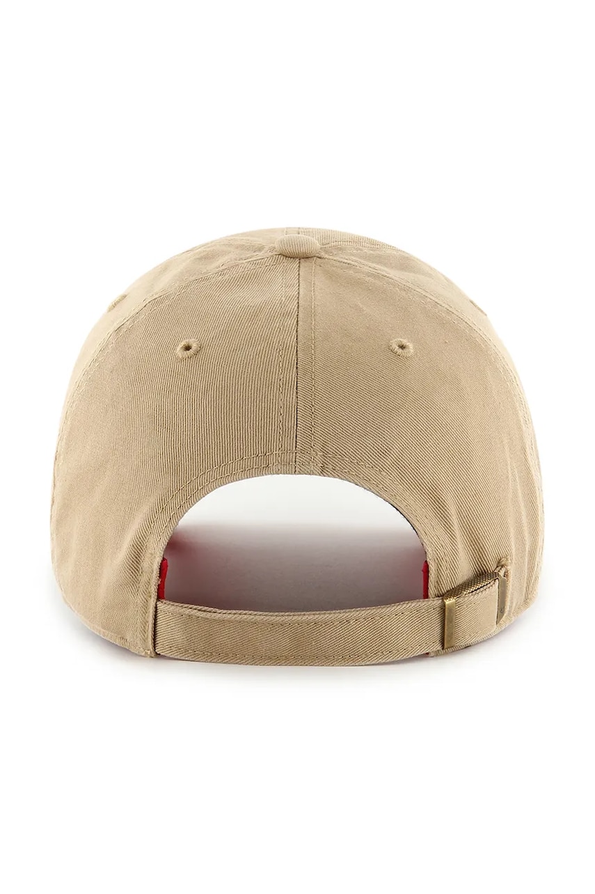 Кепка 47 brand MLB New York Yankees цвет бежевый однотонная B-ICONC17GWS-KH Кепка 47 brand MLB New York Yankees цвет бежевый однотонная B-ICONC17GWS-KH