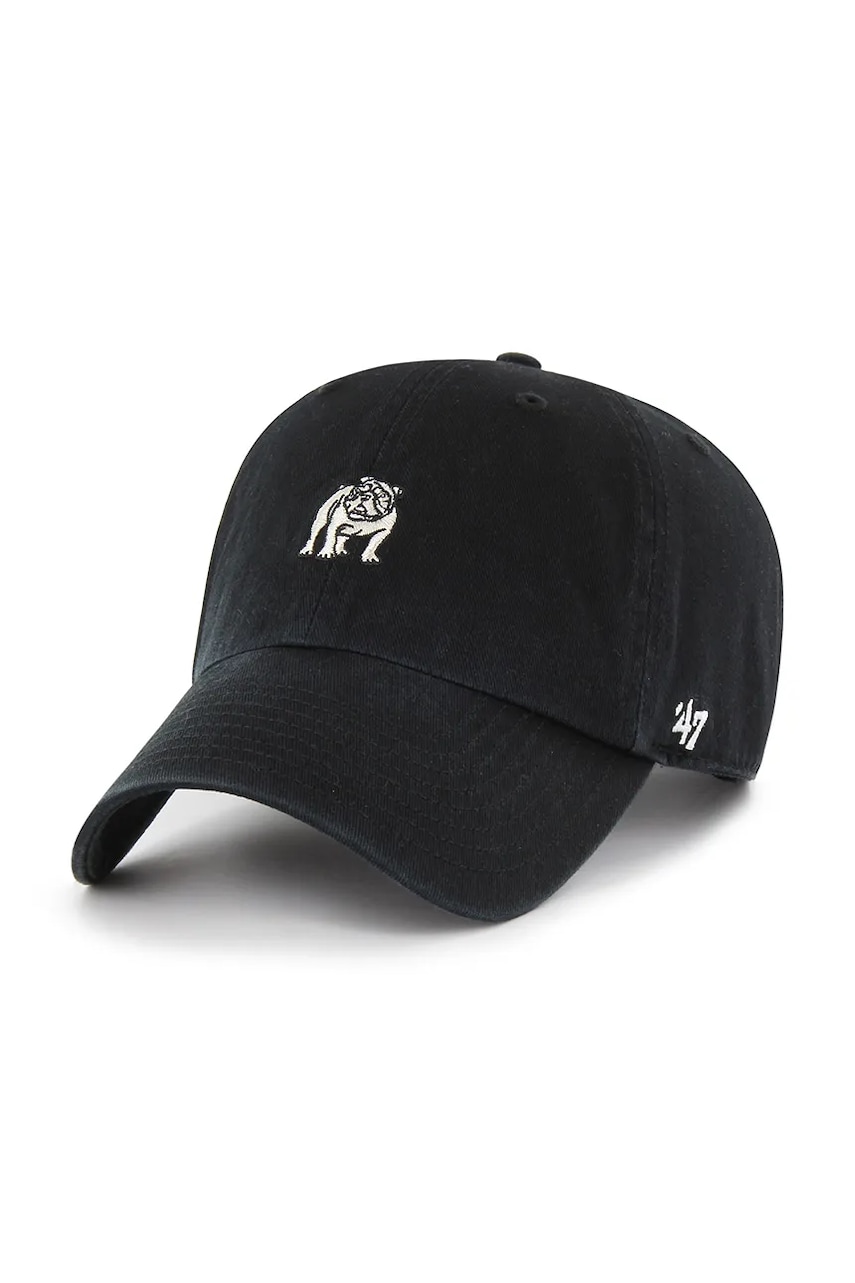 47 brand șapcă de baseball din bumbac Dog Base Runner Icon culoarea negru, uni, XX-BSRIC1411GWS-BKP