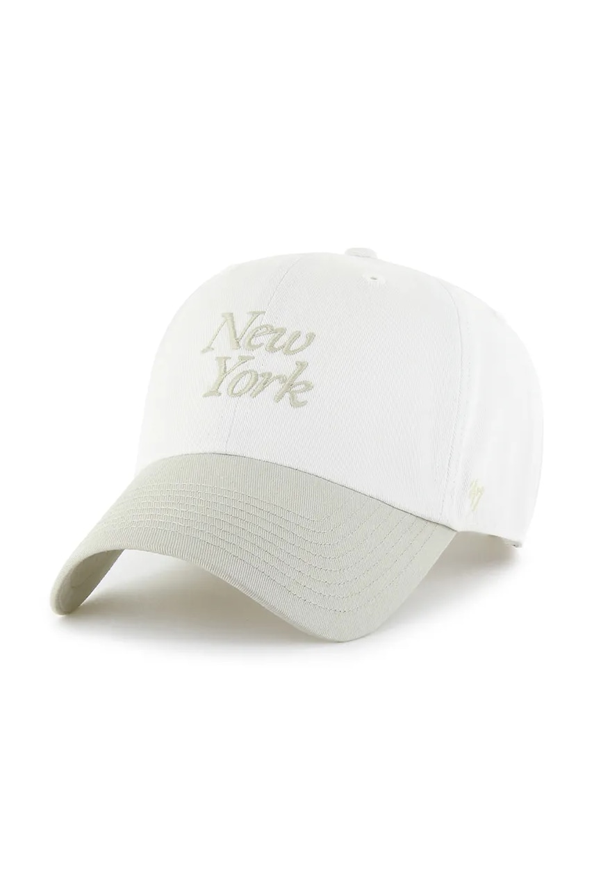 47 brand șapcă de baseball din bumbac MLB New York Yankees culoarea bej, uni, B-FNDSC17GWS-SSE 47 brand șapcă de baseball din bumbac MLB New York Yankees culoarea bej, uni, B-FNDSC17GWS-SSE
