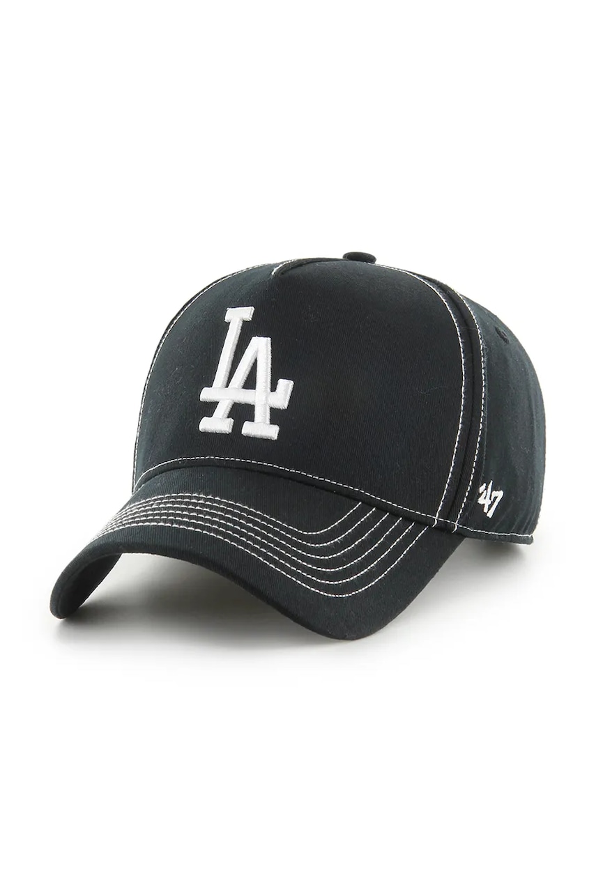 47 brand șapcă de baseball din bumbac MLB Los Angeles Dodgers culoarea negru, neted, B-CONDT12GWS-BK 47 brand șapcă de baseball din bumbac MLB Los Angeles Dodgers culoarea negru, neted, B-CONDT12GWS-BK