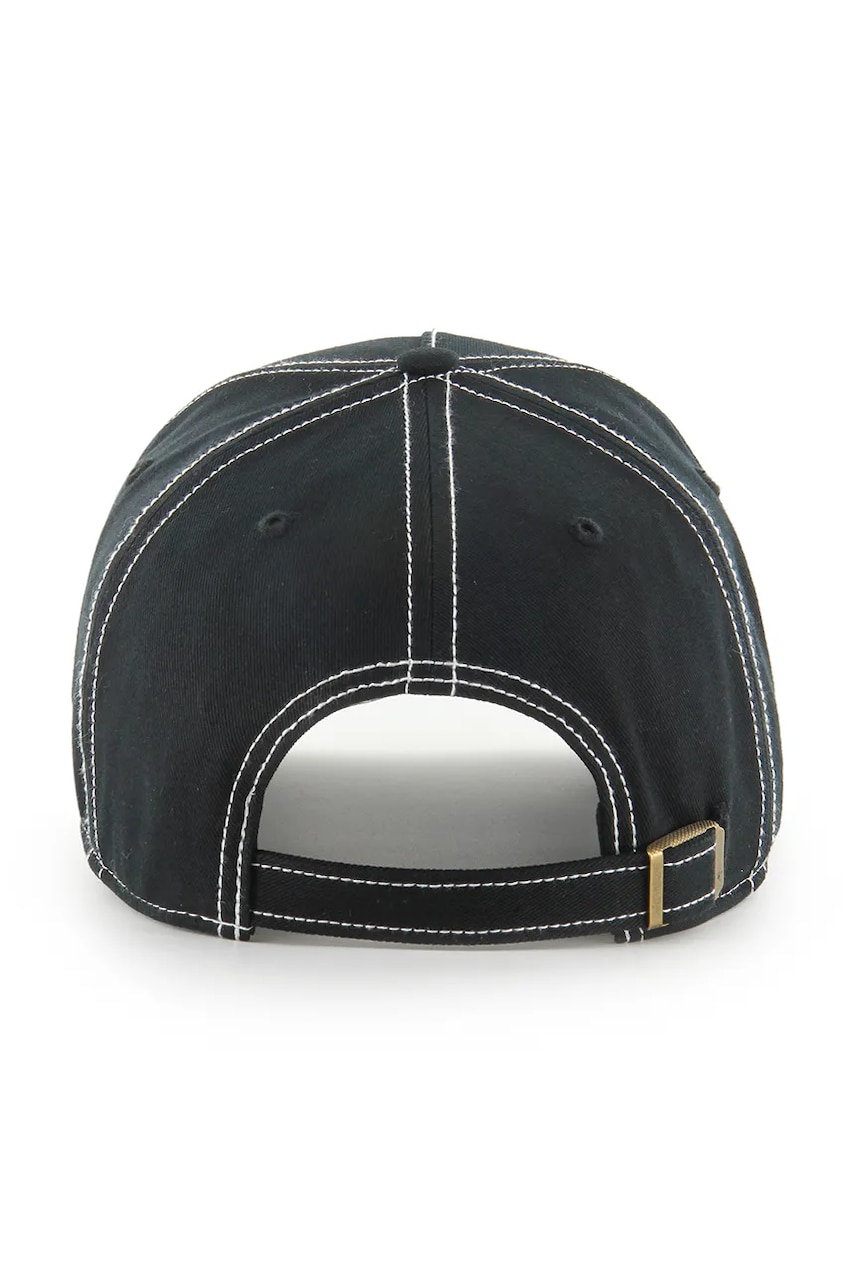 Хлопковая кепка 47 brand MLB New York Yankees цвет чёрный однотонная B-CONDT17GWS-BK Хлопковая кепка 47 brand MLB New York Yankees цвет чёрный однотонная B-CONDT17GWS-BK