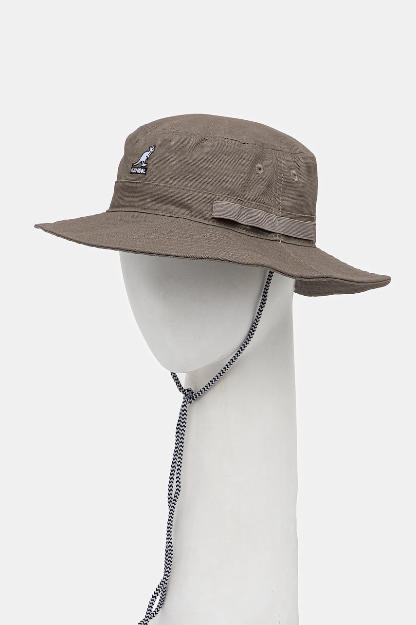 Kangol pălărie UTILITY CORDS JUNGLE culoarea gri, bumbac, K5302.WG036 Kangol pălărie UTILITY CORDS JUNGLE culoarea gri, bumbac, K5302.WG036
