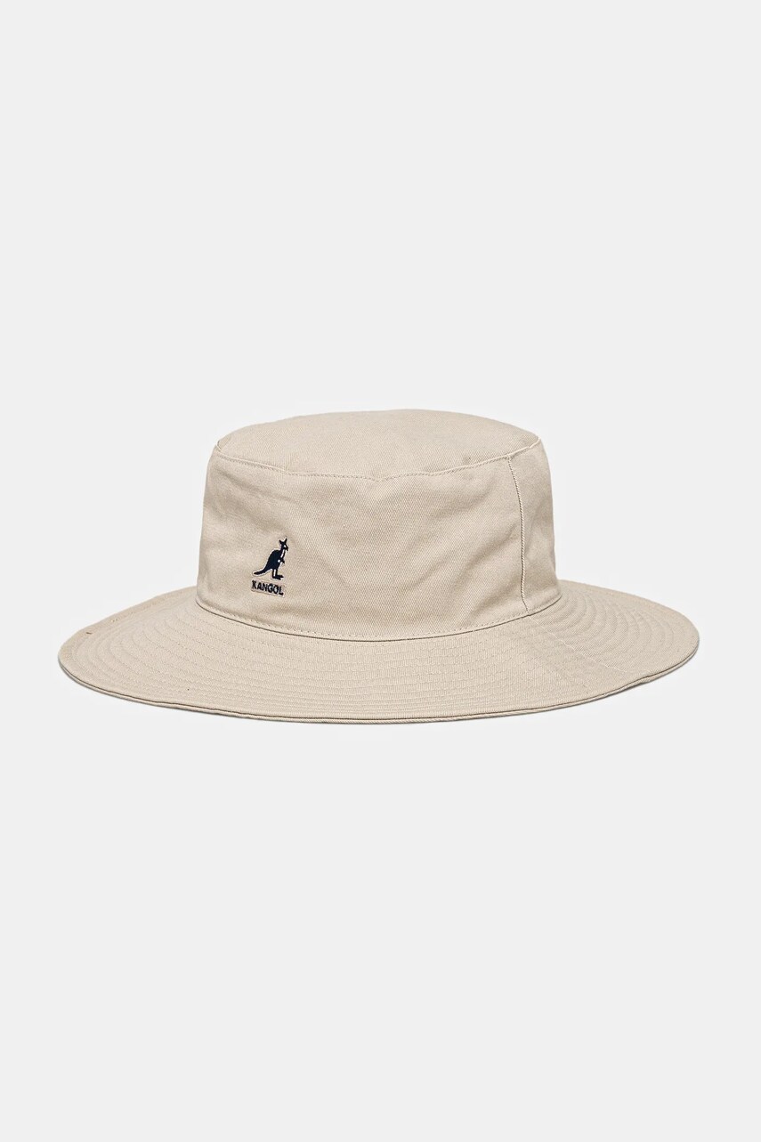 Levně Bavlněný klobouk Kangol WASHED FISHERMAN béžová barva, K5368.KH262