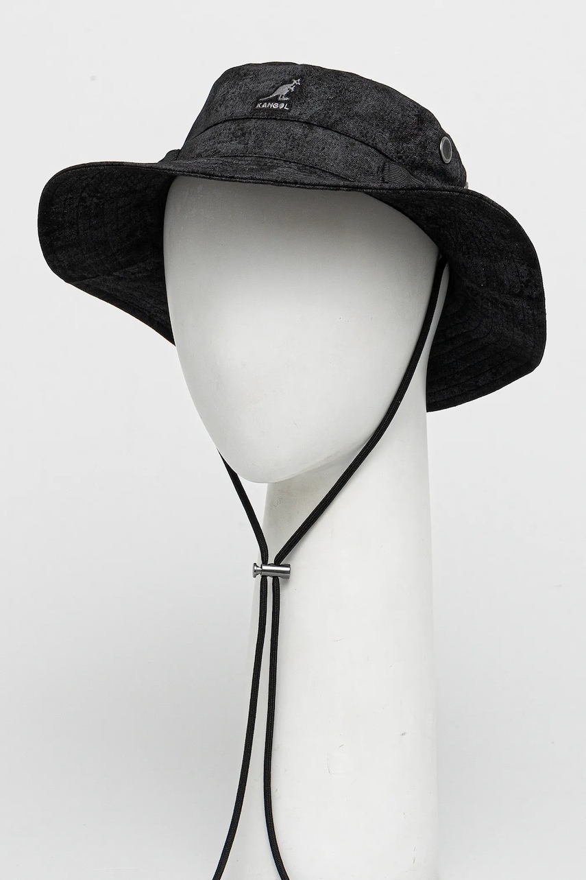 Шляпа из хлопка Kangol SALVAGED OUTDOOR цвет чёрный хлопковая K5437.BK001 Шляпа из хлопка Kangol SALVAGED OUTDOOR цвет чёрный хлопковая K5437.BK001