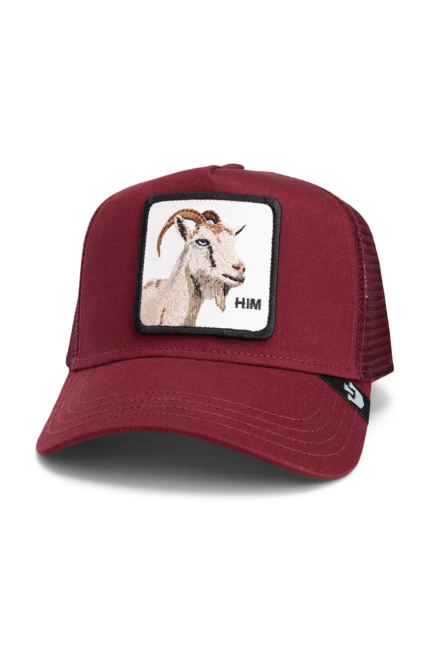Goorin Bros șapcă Himothy culoarea bordo, cu imprimeu, 101-2124