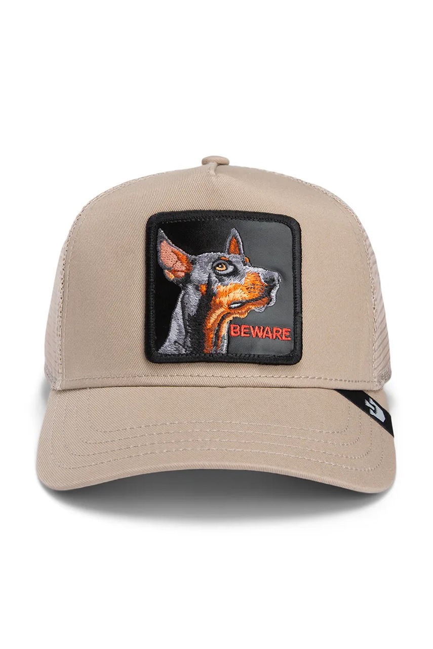 Кепка Goorin Bros The Doberman цвет бежевый с аппликацией 101-2122