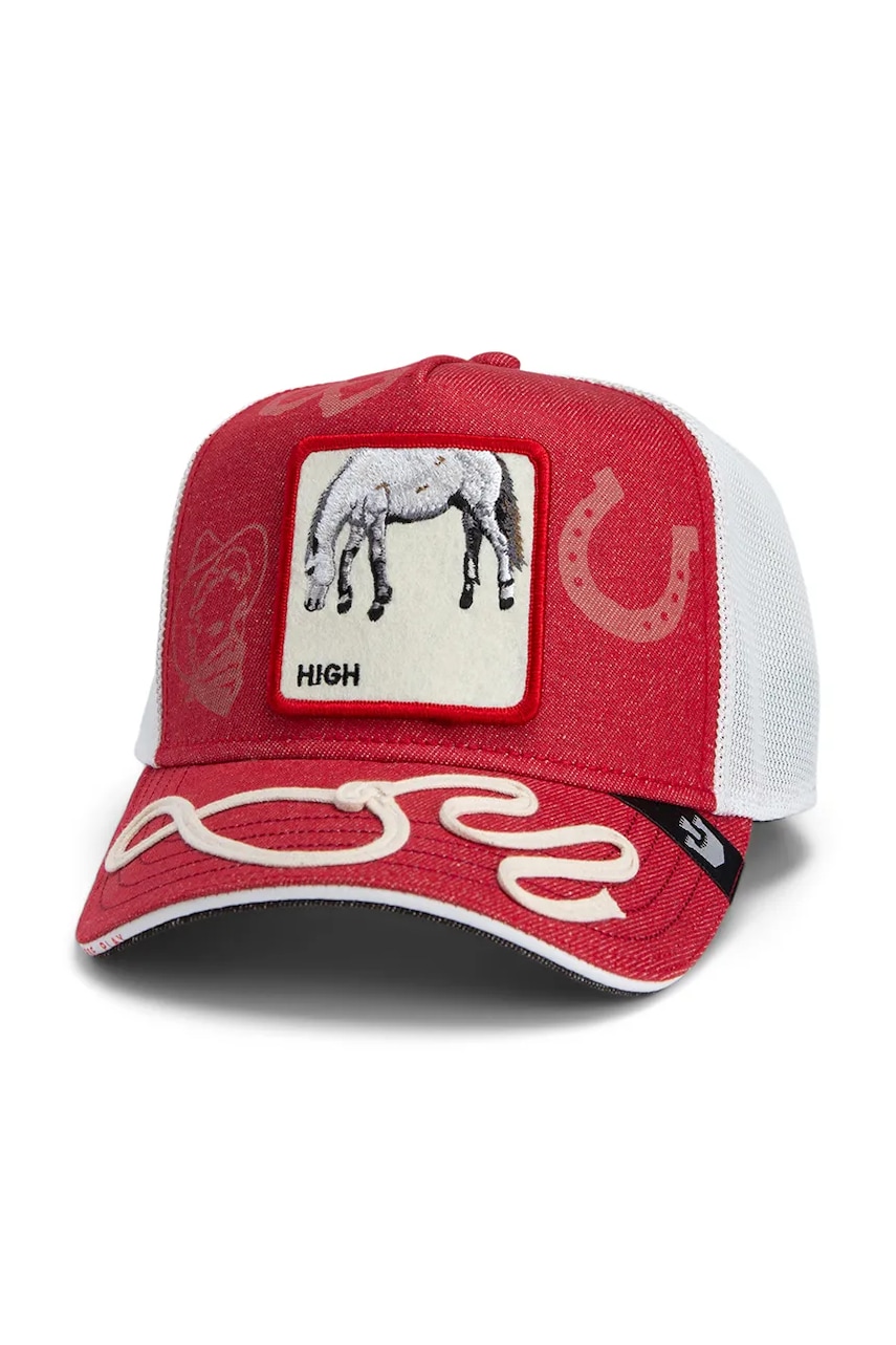 Goorin Bros șapcă Way Up culoarea rosu, cu imprimeu, 101-1806 Goorin Bros șapcă Way Up culoarea rosu, cu imprimeu, 101-1806