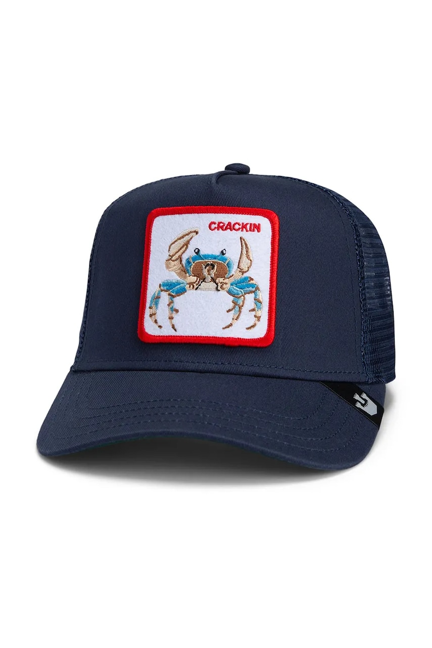 Levně Kšiltovka Goorin Bros Team Crab tmavomodrá barva, s aplikací, 101-2013
