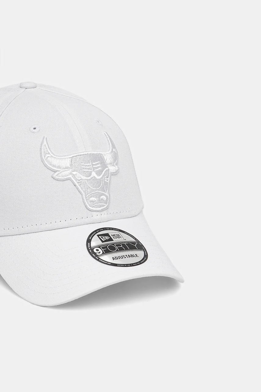 Хлопковая кепка New Era цвет белый с аппликацией 60471484 Хлопковая кепка New Era цвет белый с аппликацией 60471484