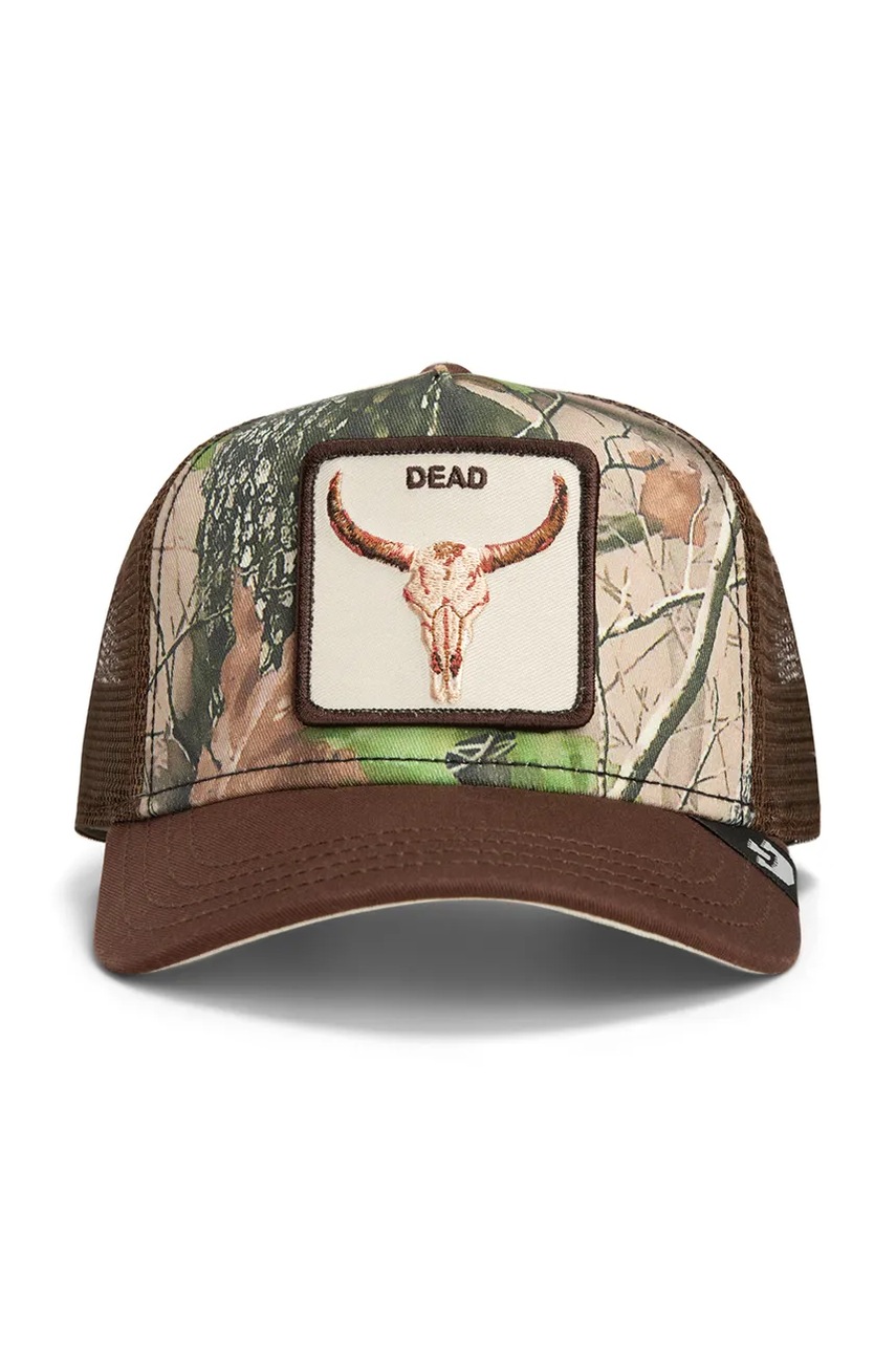 Кепка Six Feet Under цвет коричневый с аппликацией 101-2105