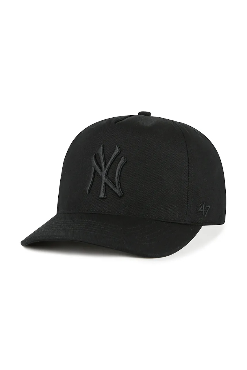 Levně Bavlněná baseballová čepice 47 brand MLB New York Yankees černá barva, B-FHTCH17GWP-BKB