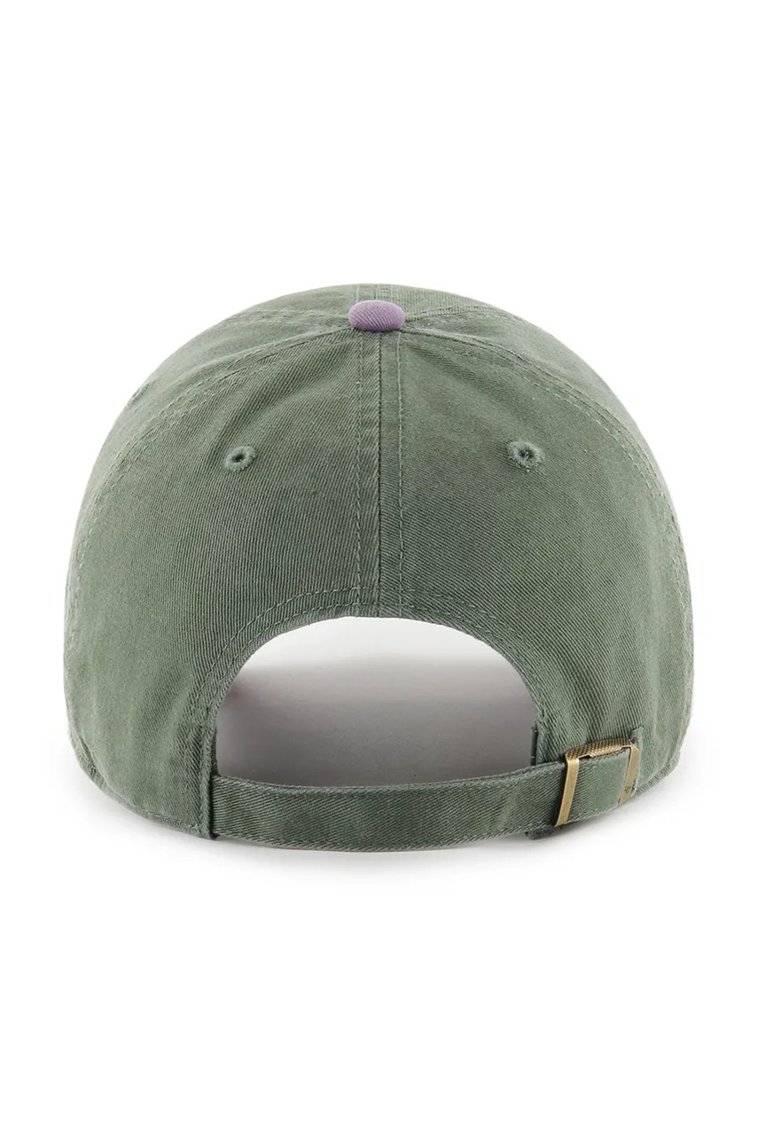 Хлопковая кепка 47 brand MLB New York Yankees цвет зелёный B-NLTRG17GWS-MS