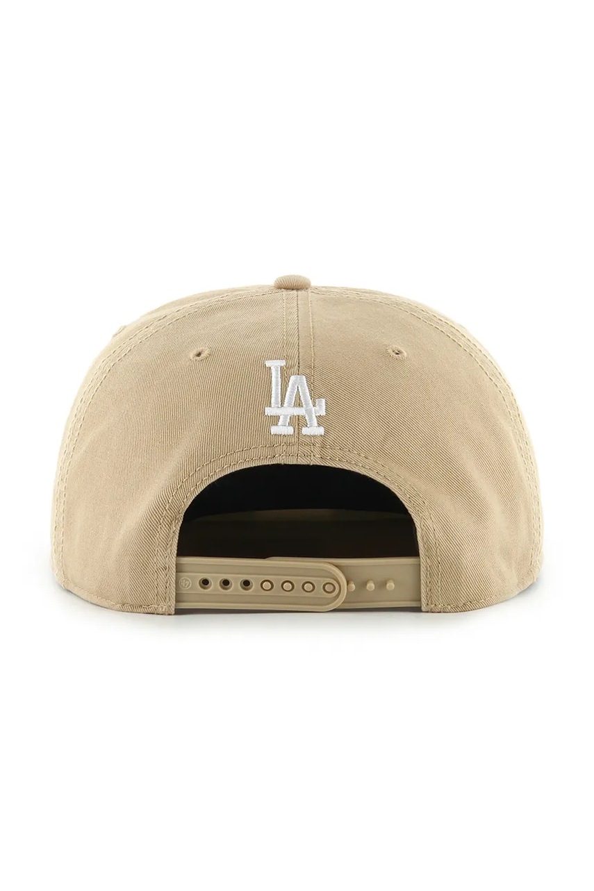 Хлопковая кепка 47 brand MLB Los Angeles Dodgers цвет зелёный B-CARRL12GWP-KH