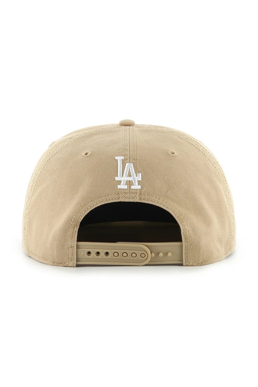 Хлопковая кепка 47 brand MLB Los Angeles Dodgers цвет зелёный B-CARRL12GWP-KH Хлопковая кепка 47 brand MLB Los Angeles Dodgers цвет зелёный B-CARRL12GWP-KH