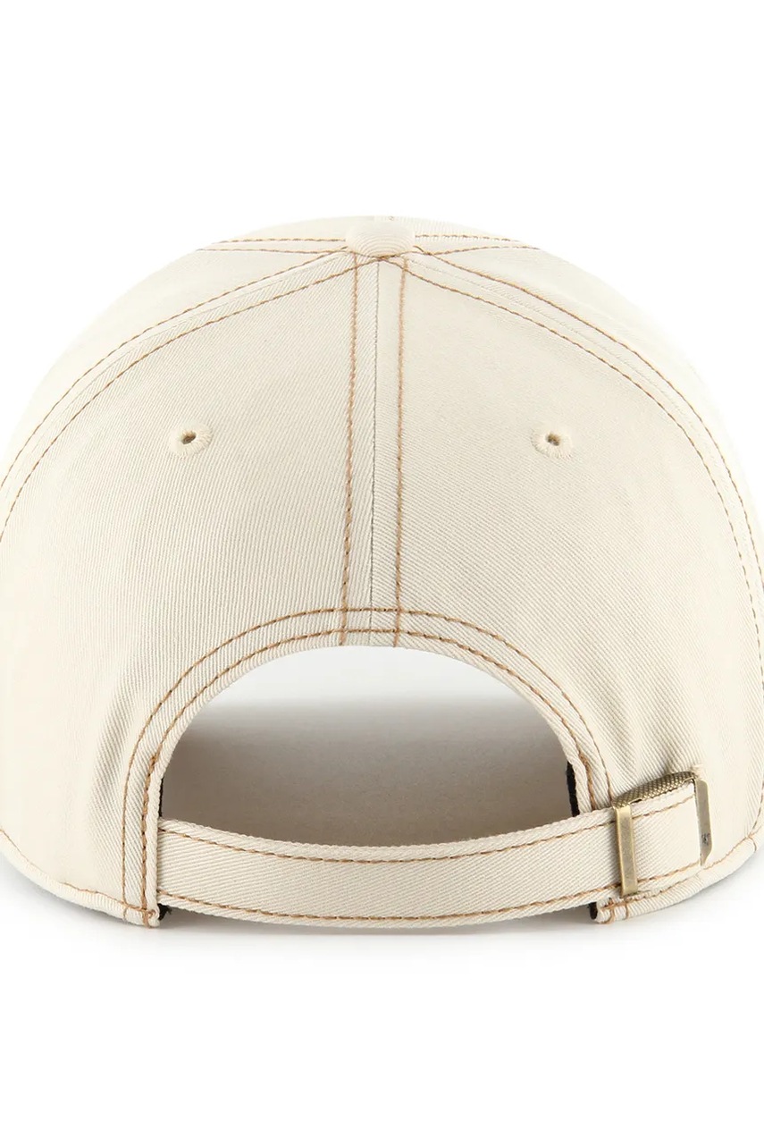 Хлопковая кепка 47 brand MLB Los Angeles Dodgers цвет бежевый B-CONDT12GWS-NT